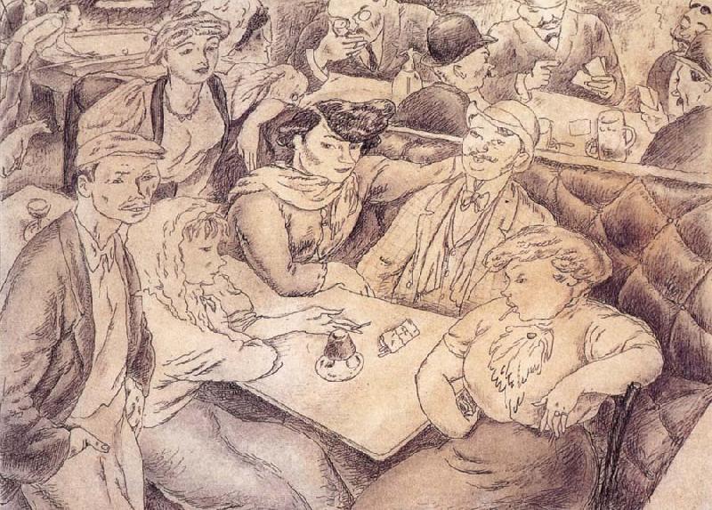 Jules Pascin Happiness in the cafe china oil painting image